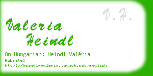 valeria heindl business card