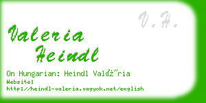 valeria heindl business card